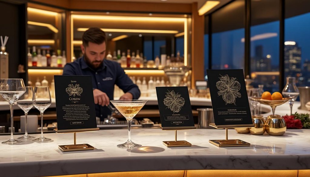 découvrez les bars d’hôtels proposant des cartes de cocktails signature uniques, alliant ambiance raffinée et créations exclusives pour une expérience inoubliable.