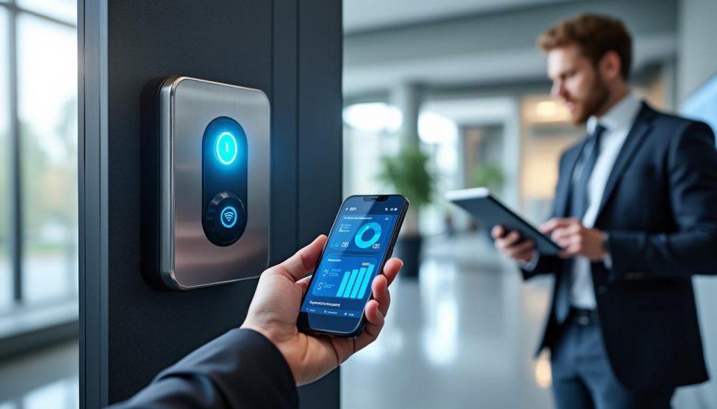 découvrez nos solutions avancées de sécurité des accès incluant badges, clé mobile et audit des risques pour protéger efficacement vos locaux.