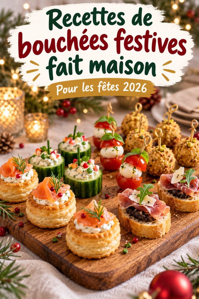 Platter de bouchées festives maison pour un repas convivial
